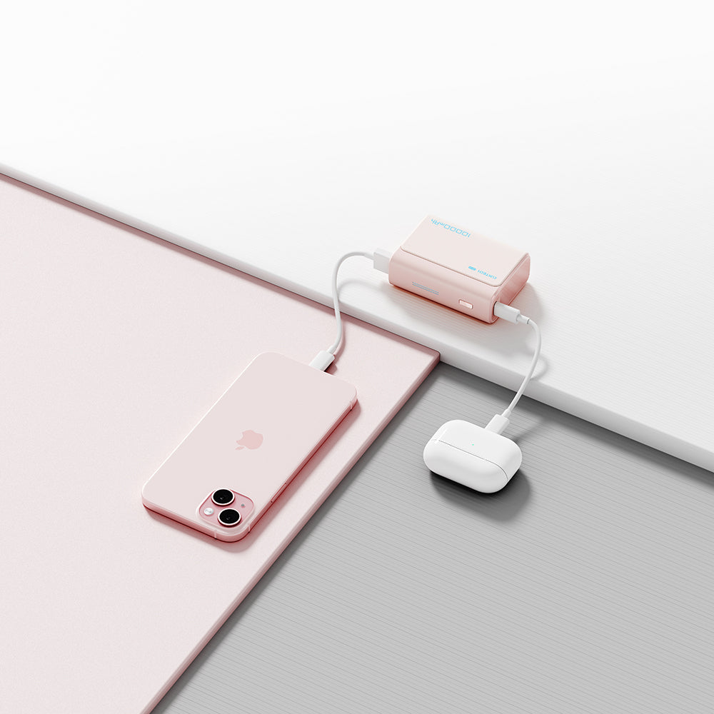 Eksterna baterija Cuktech CP13, 10000mAh, 30W, QC + PD, 1 x USB-A - 1 x USB-C, Roze CUK0PB100DPK