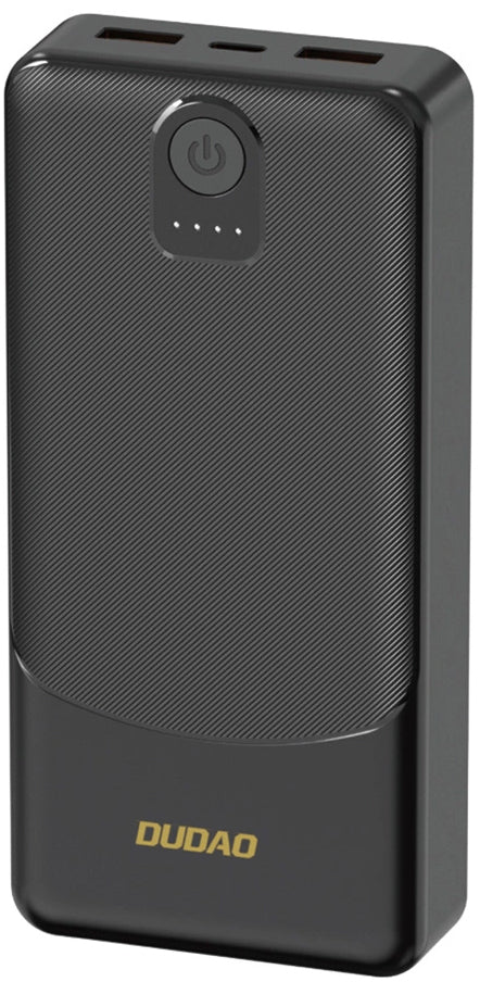 Eksterna baterija Dudao K10, 10000mAh, 12W, 2 x USB-A, Crna