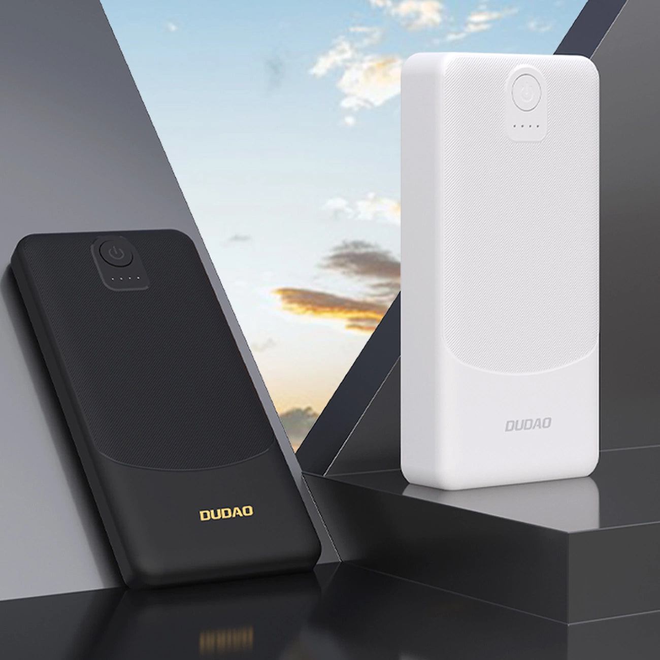 Eksterna baterija Dudao K10, 10000mAh, 12W, 2 x USB-A, Crna