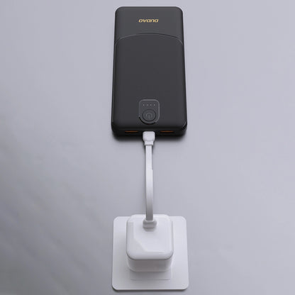 Eksterna baterija Dudao K10, 10000mAh, 12W, 2 x USB-A, Crna