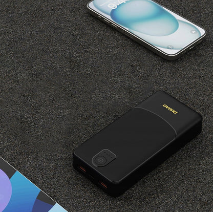 Eksterna baterija Dudao K10Pro, 20000mAh, 12W, 2 x USB-A, Crna