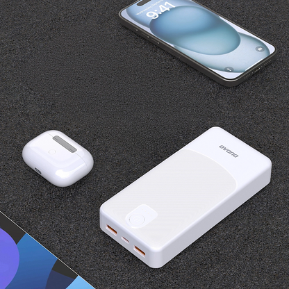 Spoljna baterija Dudao K10Pro, 20000mAh, 12W, 2 x USB-A, Bela