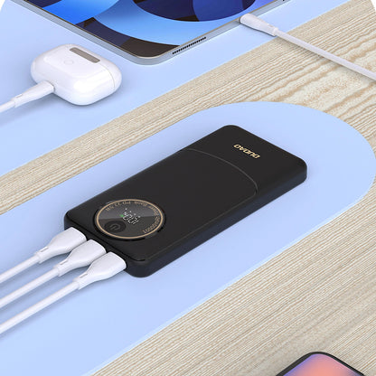 Spoljna baterija Dudao K12, 10000mAh, 22.5W, QC + PD, 1 x USB-C - 2 x USB-A, Crna