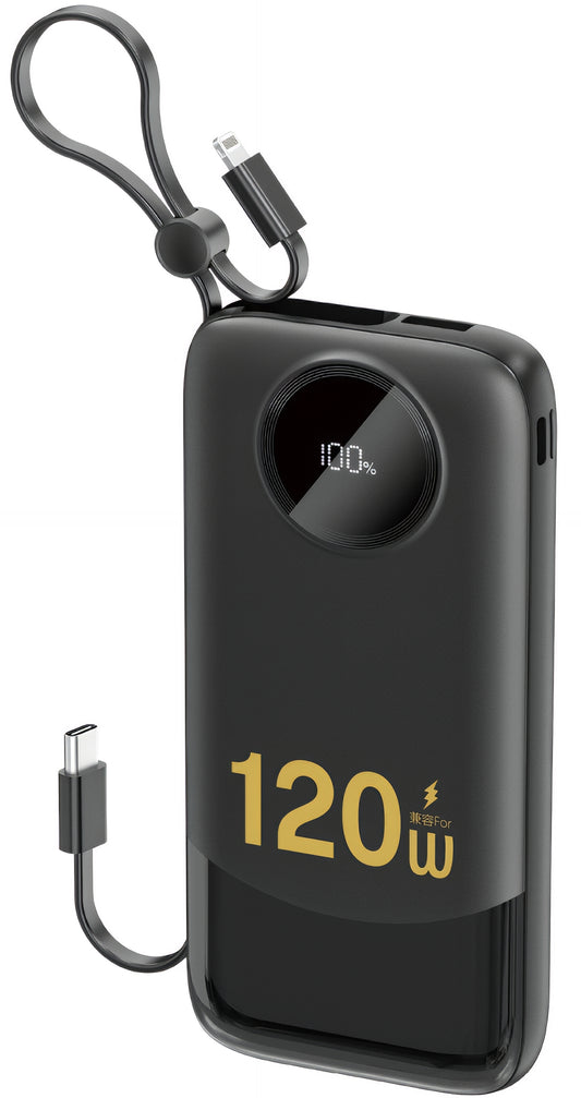 Spoljna baterija Dudao K13, 10000mAh, 22.5W, QC + PD, 1 x Lightning - 1 x USB-A - 2 x USB-C, Crna