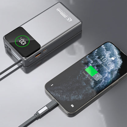 Eksterna baterija Dudao K31 Pro, 20000mAh, 45W, QC + PD, 1 x USB-A - 2 x USB-C, Siva