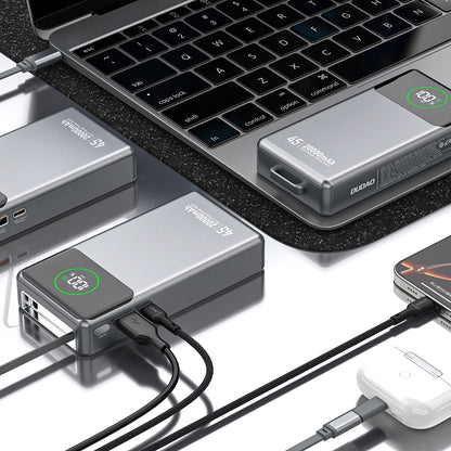 Eksterna baterija Dudao K31 Pro, 20000mAh, 45W, QC + PD, 1 x USB-A - 2 x USB-C, Siva