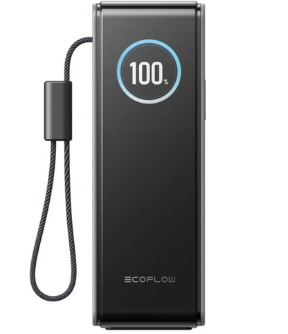 Eksterna baterija EcoFlow Rapid, 25000mAh, 170W, QC + PD, 1 x USB-A - 3 x USB-C, Siva