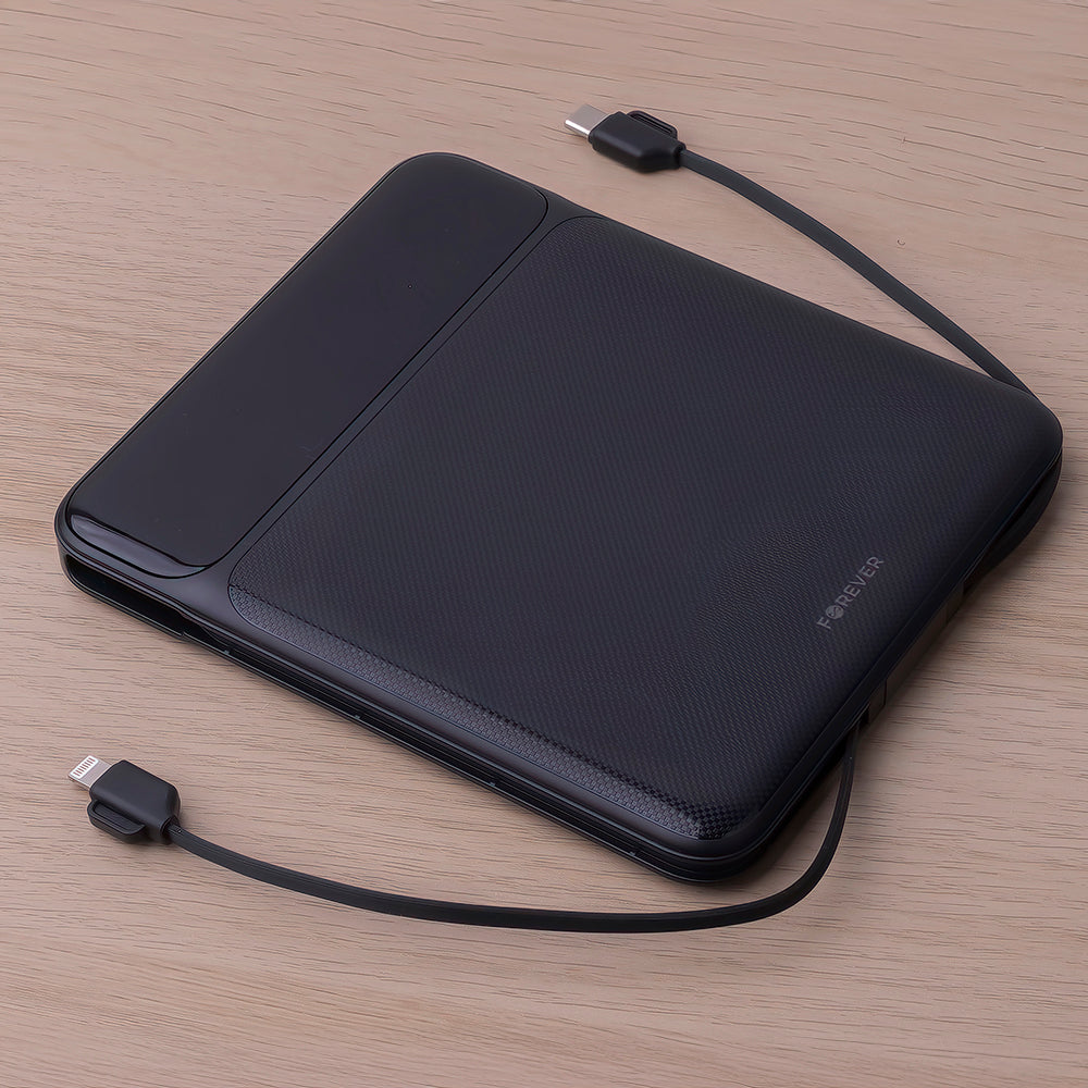 Vanjska baterija Forever TB-200, 20000mAh, 100W, QC + PD, 1 x Lightning - 2 x USB-C - 2 x USB-A, Crna