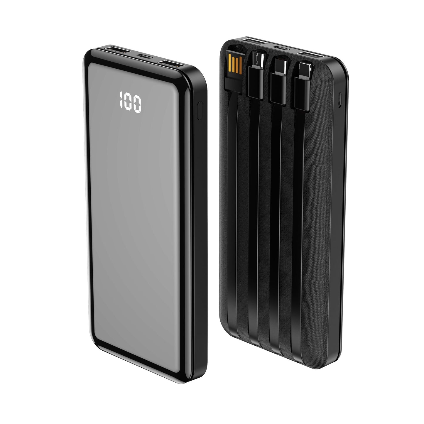 Spoljna baterija Forever TB-411, 10000mAh, 10W, 1 x Lightning - 1 x microUSB - 1 x USB-C - 2 x USB-A, Crna