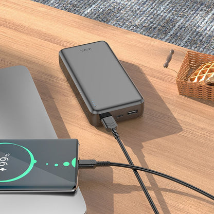 Eksterni punjač HOCO J100A, 20000mAh, 10W, 2 x USB-A, Crna