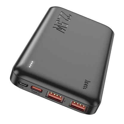 Spoljna baterija HOCO J101, 10000mAh, 22.5W, QC + PD, 1 x USB-C - 2 x USB-A, Crna