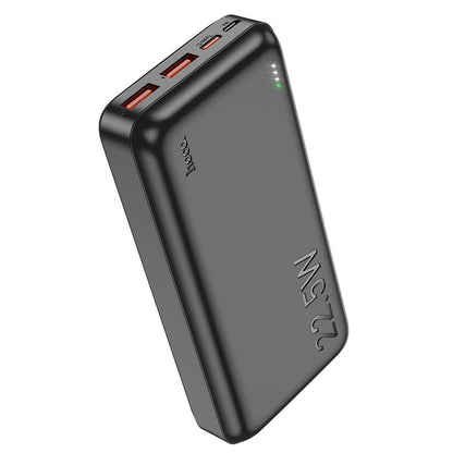 Eksterni punjač HOCO J101A, 20000mAh, 22.5W, QC + PD, 1 x USB-C - 2 x USB-A, Crna