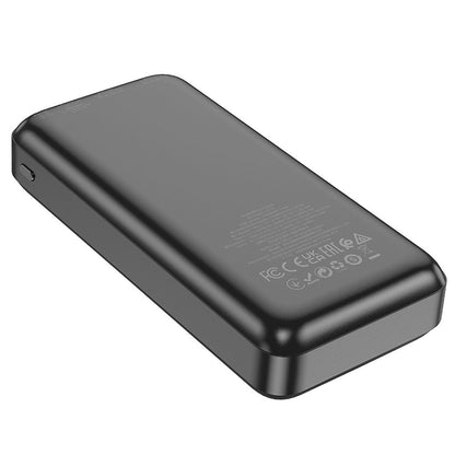Eksterni punjač HOCO J101A, 20000mAh, 22.5W, QC + PD, 1 x USB-C - 2 x USB-A, Crna