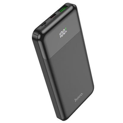 Eksterni punjač HOCO J102, 10000mAh, 20W, QC + PD, 1 x USB-A - 1 x USB-C, Crna