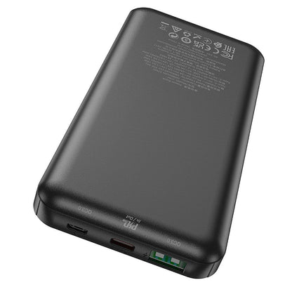 Eksterni punjač HOCO J102, 10000mAh, 20W, QC + PD, 1 x USB-A - 1 x USB-C, Crna