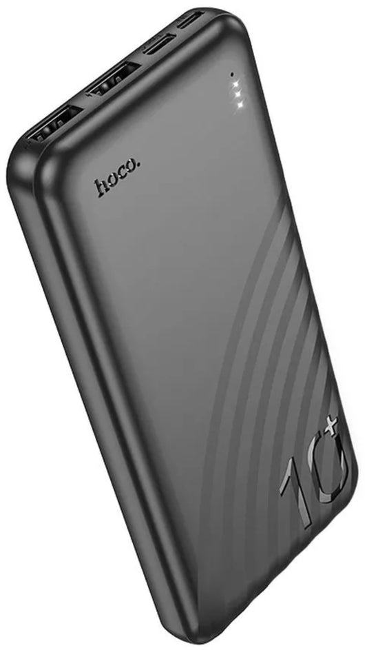 Eksterna baterija HOCO J123, 10000mAh, 10W, 2 x USB-A, Crna
