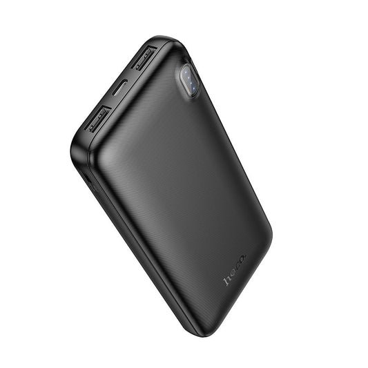 Eksterni punjač HOCO J128, 10000mAh, 10W, 2 x USB-A, Crna