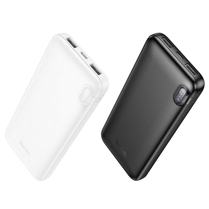 Eksterni punjač HOCO J128, 10000mAh, 10W, 2 x USB-A, Bela