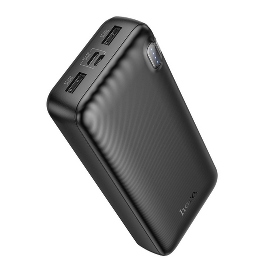 Eksterni punjač HOCO J128A, 20000mAh, 10W, 2 x USB-A, Crna, Refabrikovana
