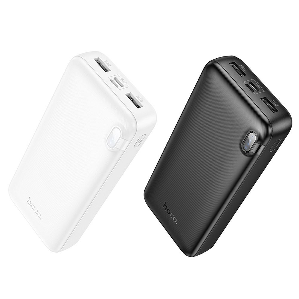 Eksterni punjač HOCO J128A, 20000mAh, 10W, 2 x USB-A, Crna, Refabrikovana