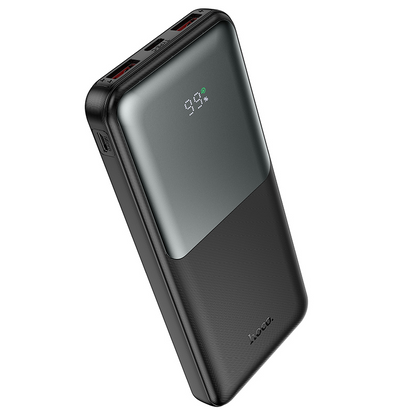 Eksterna baterija HOCO J136, 10000 mAh, 22,5 W, QC + PD, 1 x USB-C – 2 x USB-A, crna
