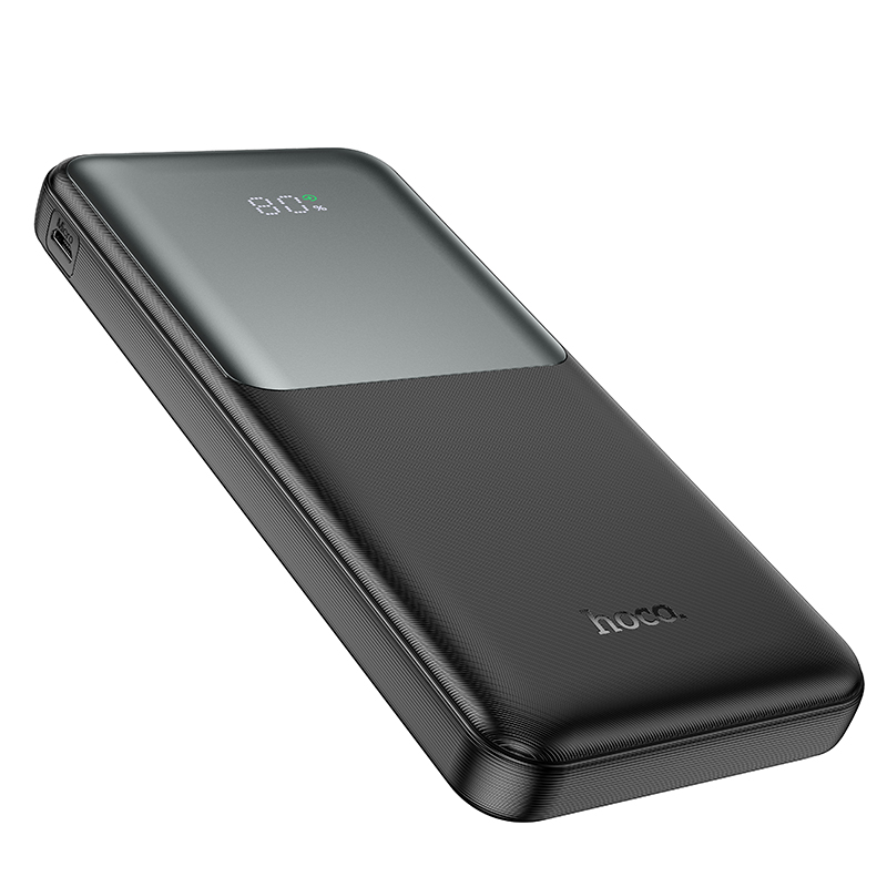 Eksterna baterija HOCO J136, 10000 mAh, 22,5 W, QC + PD, 1 x USB-C – 2 x USB-A, crna