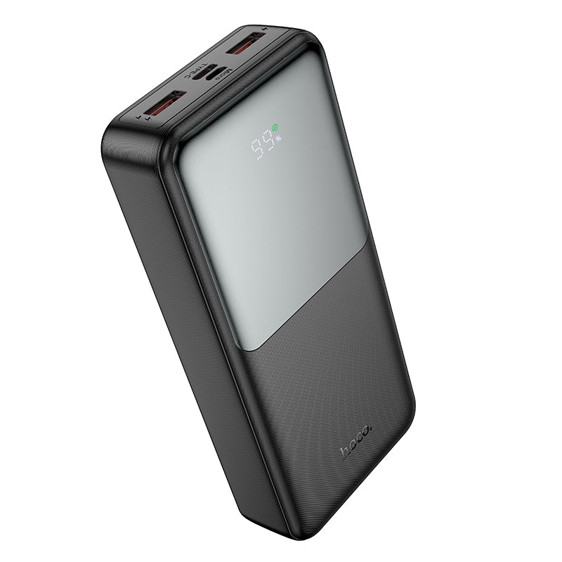 Eksterna baterija HOCO J136A, 20000mAh, 22.5W, QC + PD, 1 x USB-C - 2 x USB-A, Crna