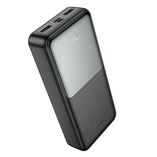 Eksterna baterija HOCO J136A, 20000mAh, 22.5W, QC + PD, 1 x USB-C - 2 x USB-A, Crna