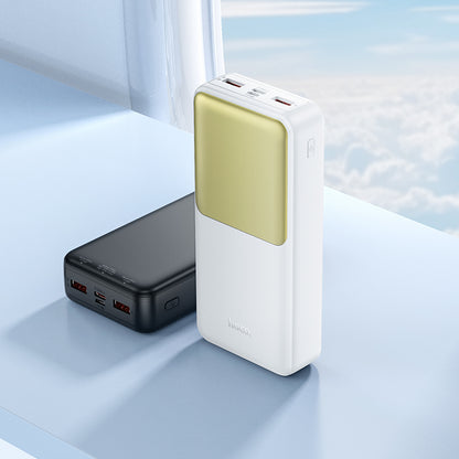 Eksterna baterija HOCO J136A, 20000mAh, 22.5W, QC + PD, 1 x USB-C - 2 x USB-A, Crna