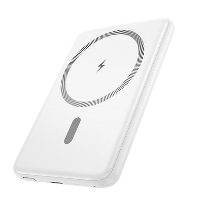 Bežična Eksterna Baterija HOCO J140A, 5000mAh, 20W, PD + QI, 1 x USB-C, Bela