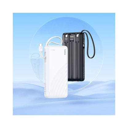 Eksterna baterija HOCO J146, 10000mAh, 10W, 1 x Lightning - 1 x microUSB - 1 x USB-A - 1 x USB-C, Crna