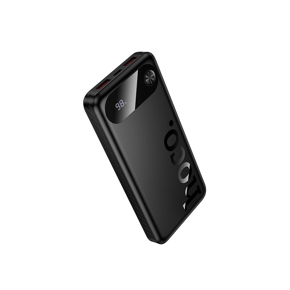 Eksterna baterija HOCO J154, 10000mAh, 22.5W, QC + PD, 1 x USB-C - 2 x USB-A, Crna