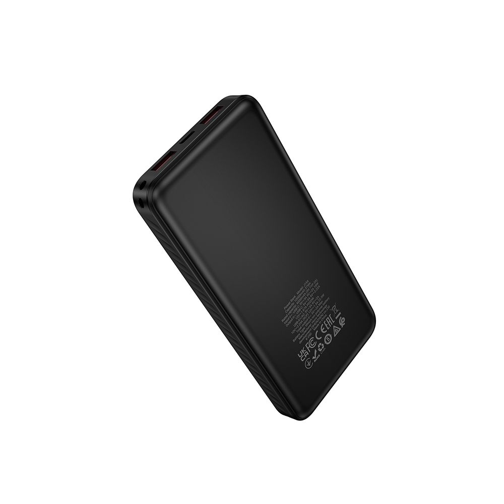 Eksterna baterija HOCO J154, 10000mAh, 22.5W, QC + PD, 1 x USB-C - 2 x USB-A, Crna