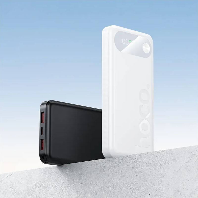 Eksterna baterija HOCO J154, 10000mAh, 22.5W, QC + PD, 1 x USB-C - 2 x USB-A, Bela