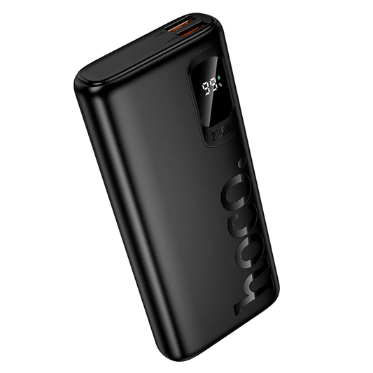 Eksterna baterija HOCO J158 Pro, 10000mAh, 22.5W, QC + PD, 1 x USB-C - 2 x USB-A, Crna