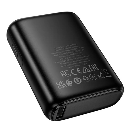 Eksterna baterija HOCO J158, 5000mAh, 10W, 1 x USB-A, Crna