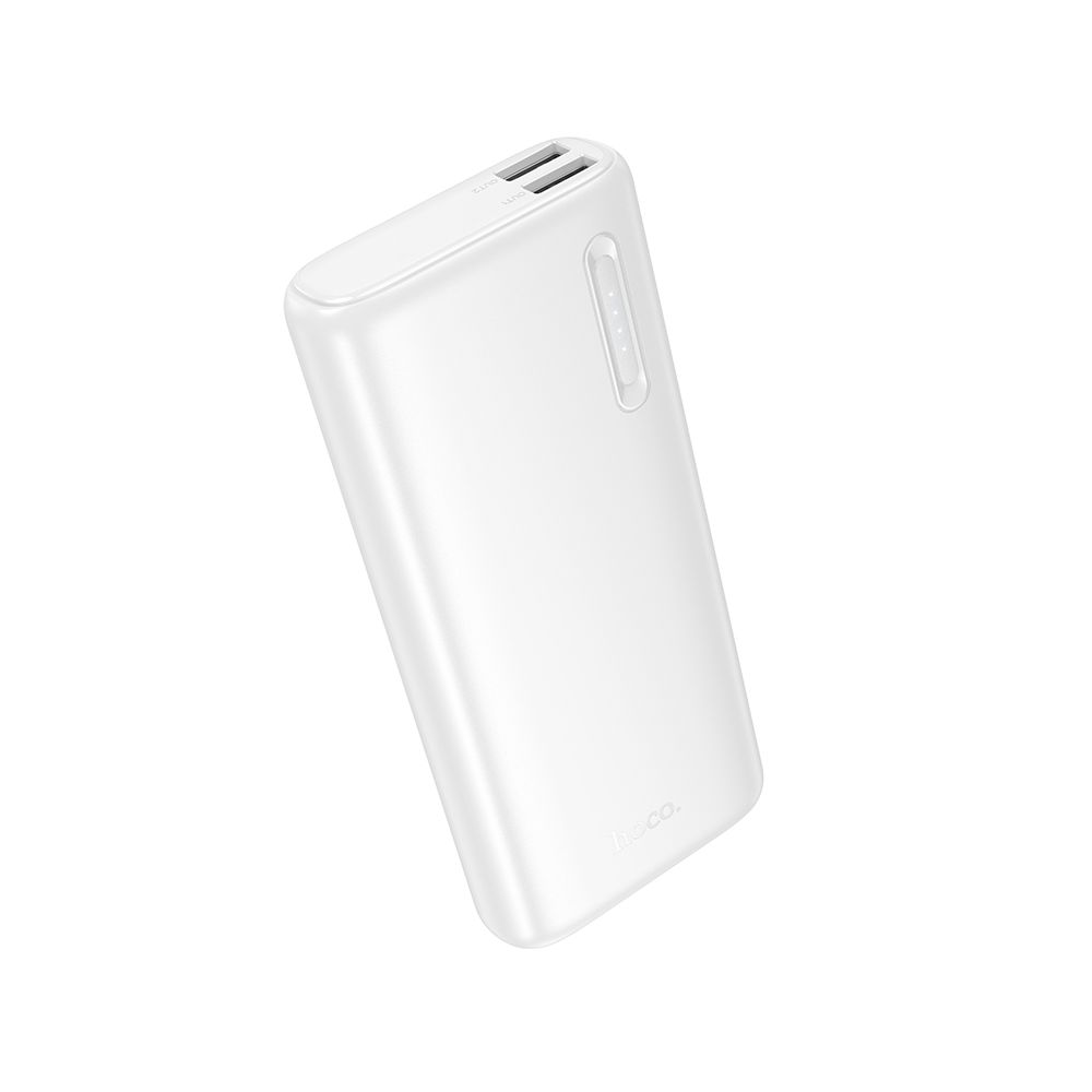Eksterni punjač HOCO J158A, 10000mAh, 10W, 2 x USB-A, Bela