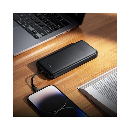 Eksterna baterija HOCO J163, 10000mAh, 10W, 1 x Lightning - 1 x microUSB - 2 x USB-A - 1 x USB-C, Crna