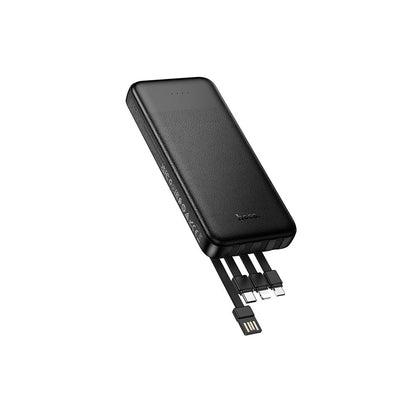 Eksterna baterija HOCO J163, 10000mAh, 10W, 1 x Lightning - 1 x microUSB - 2 x USB-A - 1 x USB-C, Crna