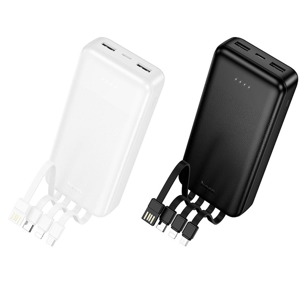Eksterna baterija HOCO J163A, 20000 mAh, 10 W, 1 x Lightning - 1 x microUSB - 1 x USB-C - 2 x USB-A, crna