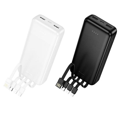 Eksterna baterija HOCO J163A, 20000 mAh, 10 W, 1 x Lightning - 1 x microUSB - 1 x USB-C - 2 x USB-A, crna
