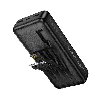 Eksterna baterija HOCO J163A, 20000 mAh, 10 W, 1 x Lightning - 1 x microUSB - 1 x USB-C - 2 x USB-A, crna