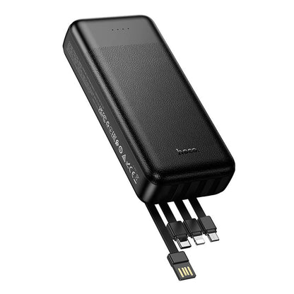Eksterna baterija HOCO J163A, 20000 mAh, 10 W, 1 x Lightning - 1 x microUSB - 1 x USB-C - 2 x USB-A, crna