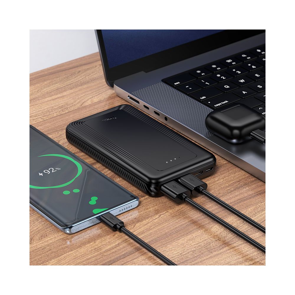 Eksterna baterija HOCO J165A, 10000mAh, 10W, 2 x USB-A, Crna