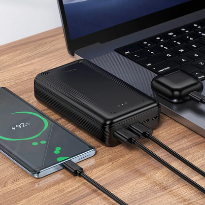 Eksterni punjač HOCO J165A, 20000mAh, 10W, 2 x USB-A, Crna