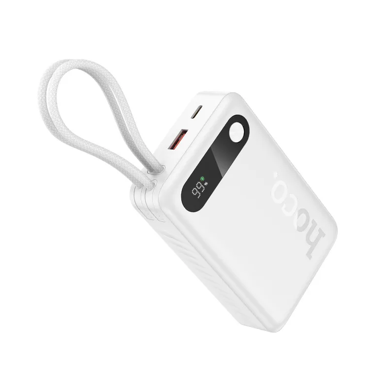 Eksterni punjač HOCO J171A, 20000mAh, 22.5W, QC + PD, 1 x Lightning - 1 x USB-A - 2 x USB-C, Bela