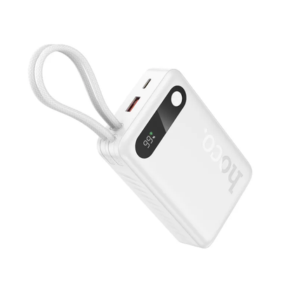 Eksterni punjač HOCO J171A, 20000mAh, 22.5W, QC + PD, 1 x Lightning - 1 x USB-A - 2 x USB-C, Bela