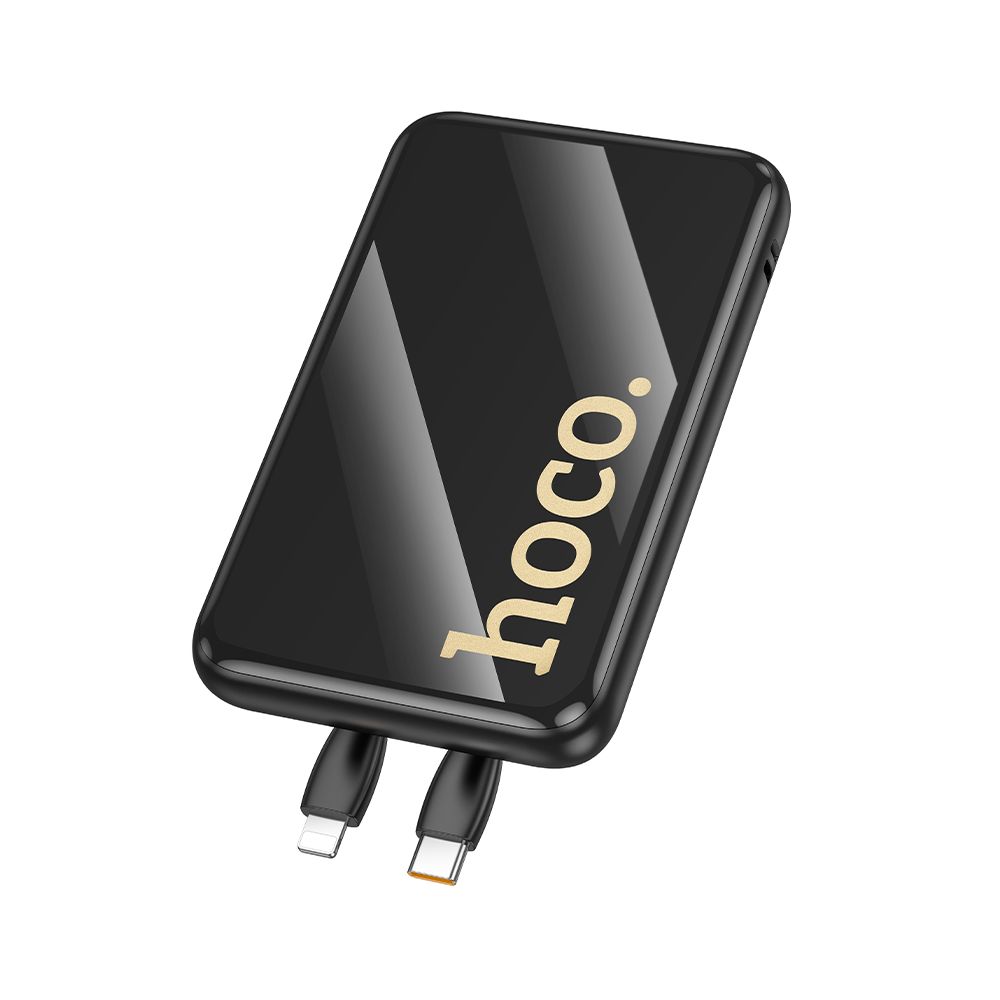 Eksterni punjač HOCO Q37, 10000mAh, 22.5W, QC + PD, 1 x Lightning - 1 x USB-A - 2 x USB-C, Crna