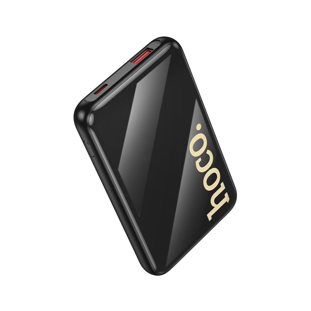 Eksterni punjač HOCO Q37, 10000mAh, 22.5W, QC + PD, 1 x Lightning - 1 x USB-A - 2 x USB-C, Crna