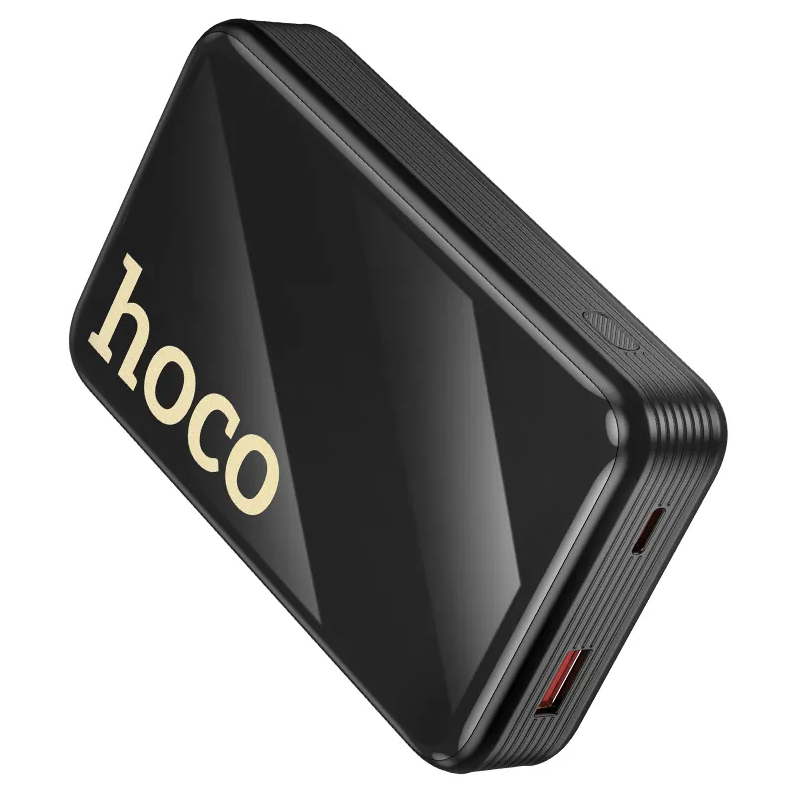 Eksterni punjač HOCO Q37A, 20000mAh, 22.5W, QC + PD, 1 x Lightning - 1 x USB-A - 2 x USB-C, Crna